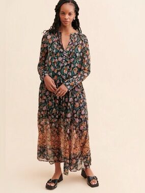 free people bali juliet embroidered mini dress Bebe Women's 3D Floral Mock Neck Midi Dress main image 0